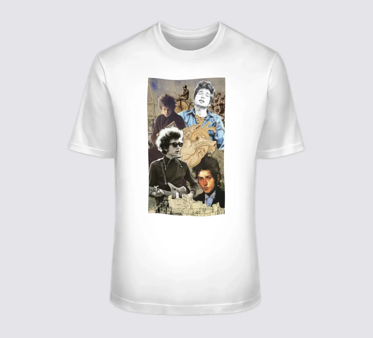Bob Dylan in concerto t-shirt da xerico