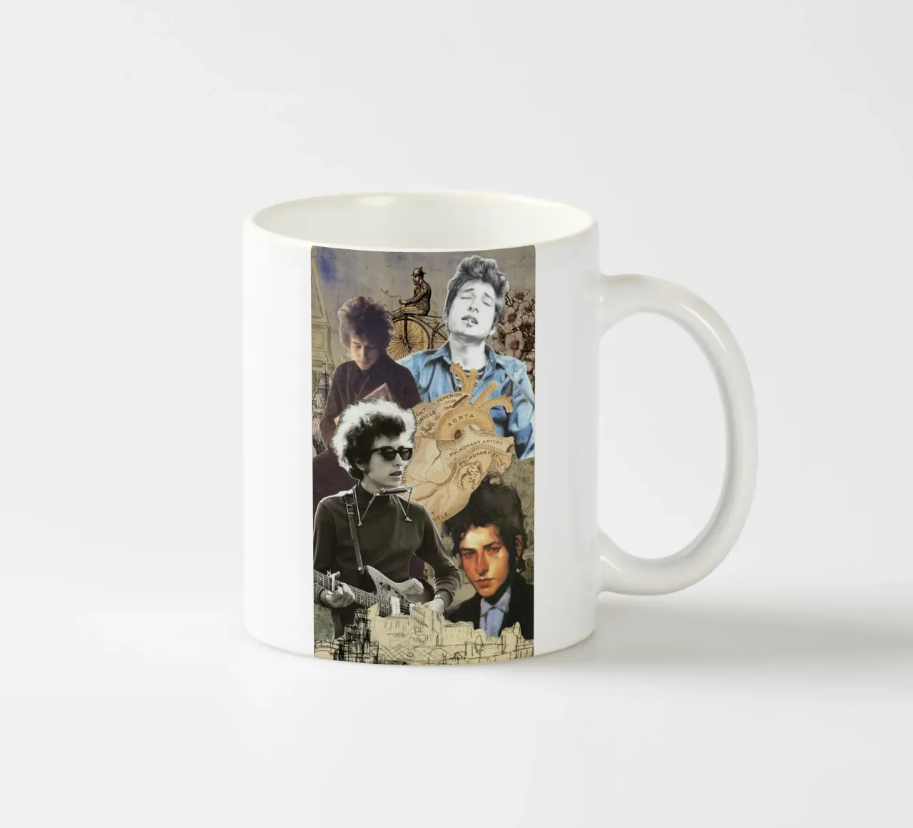 Bob Dylan in concerto tazza in ceramica da xerico