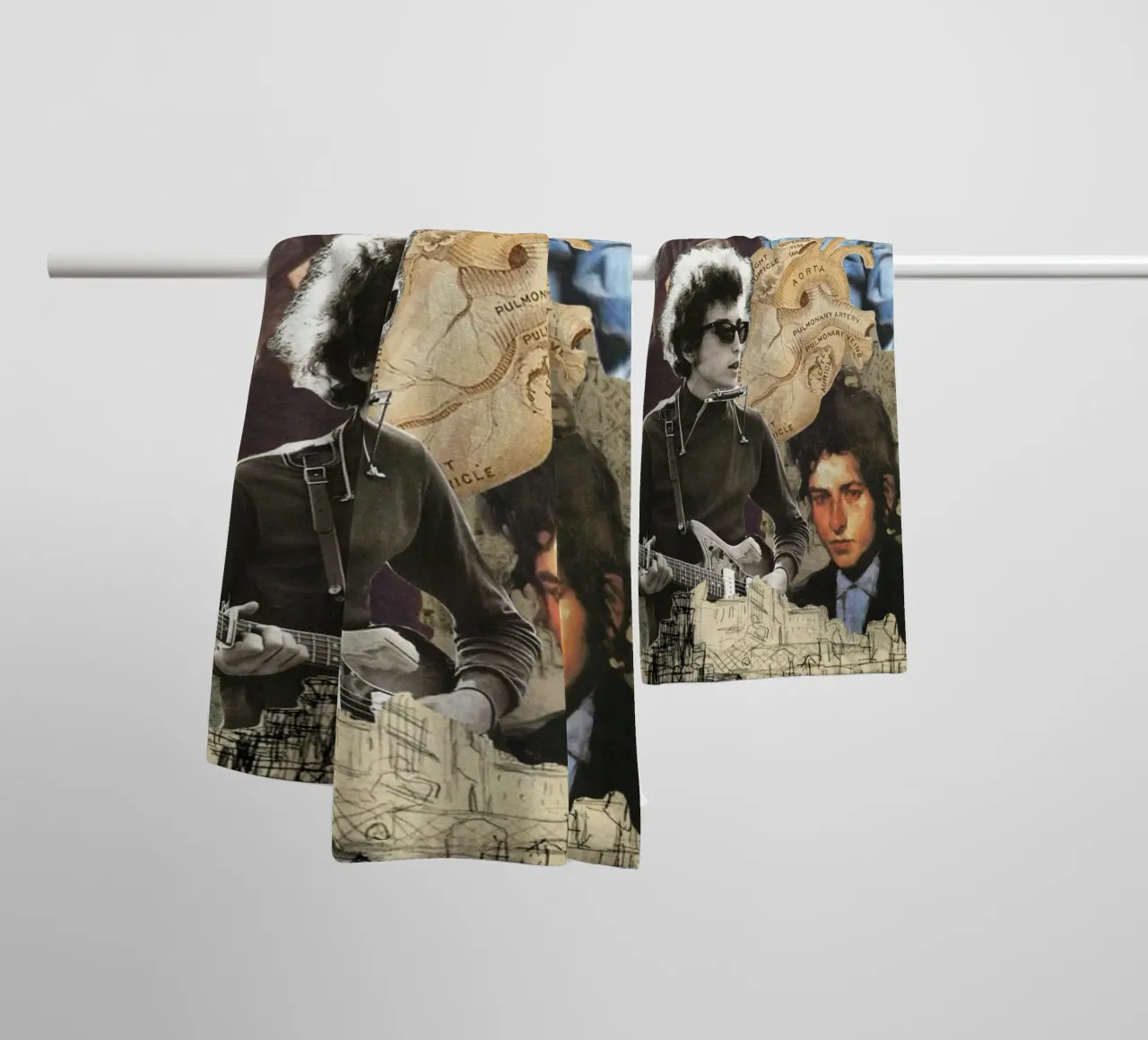 Bob Dylan in concerto asciugamano da bagno da xerico
