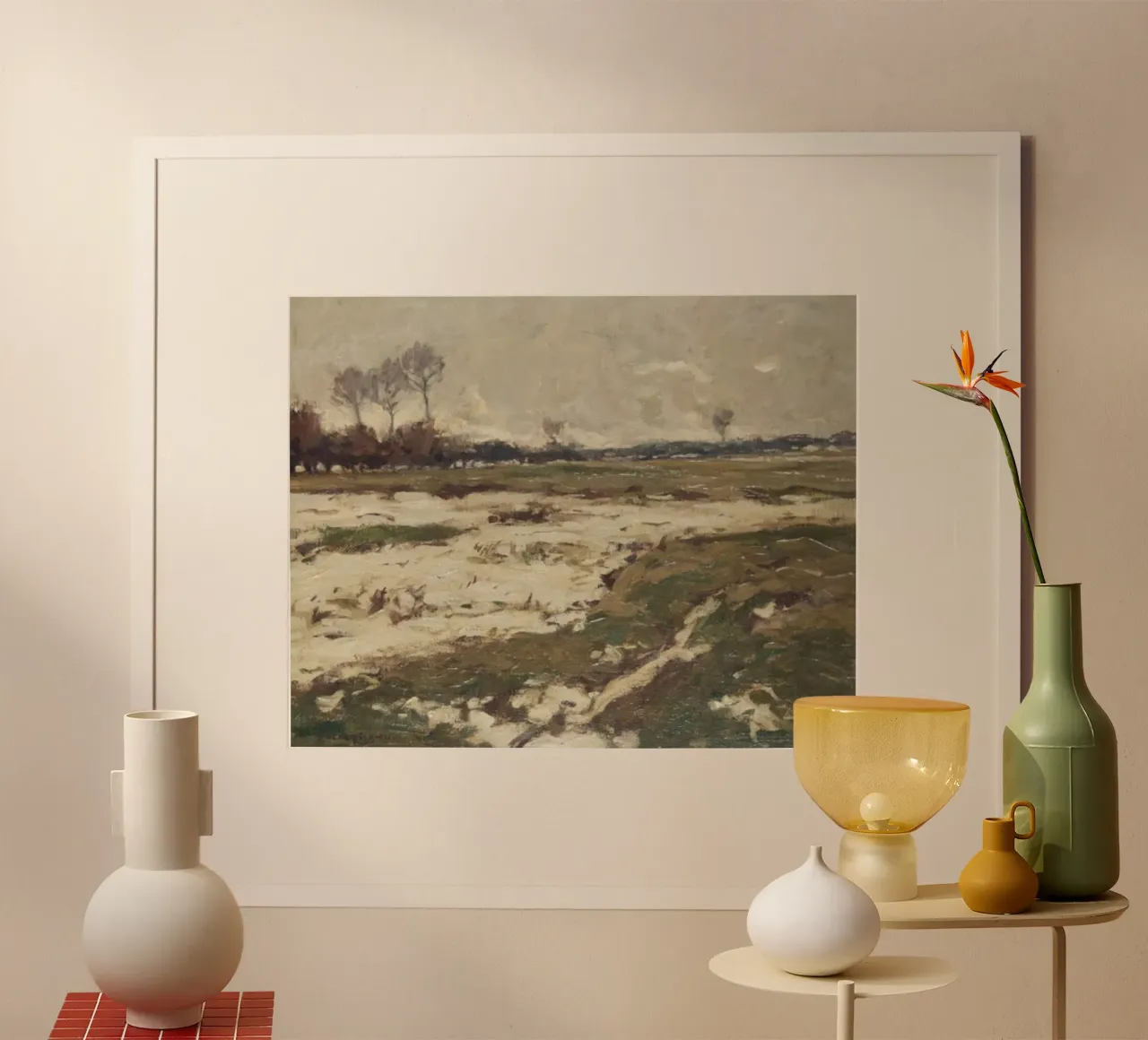 vasta distesa di terra poster con telaio in alluminio da iding store