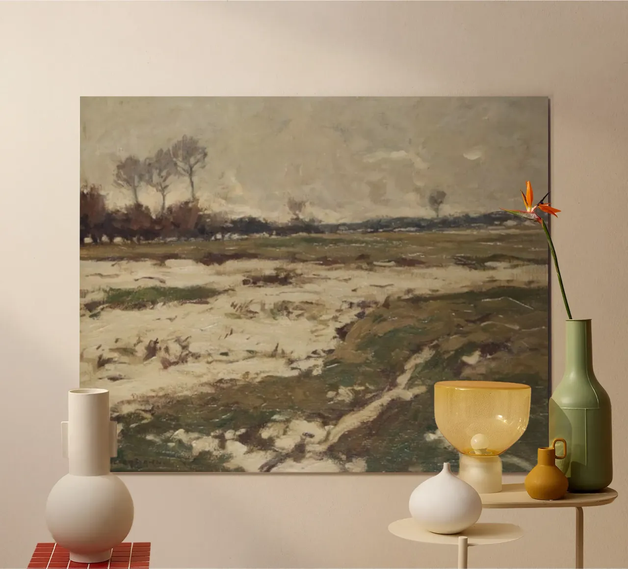 vasta distesa di terra poster con telaio in alluminio da iding store