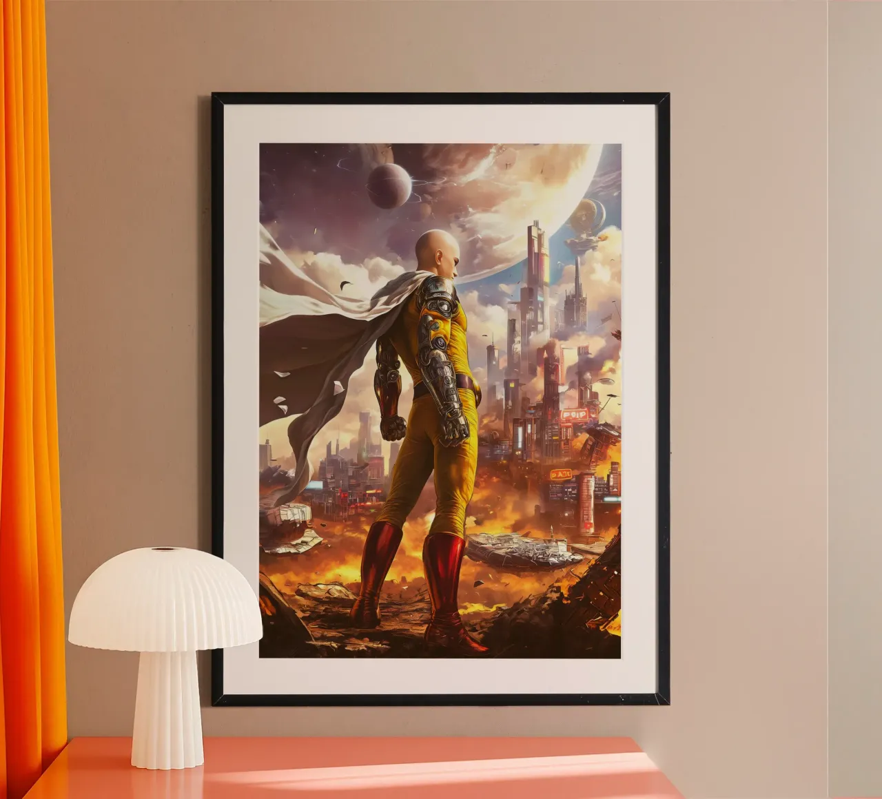 Saitama One Punch Man poster da Stellar Creative