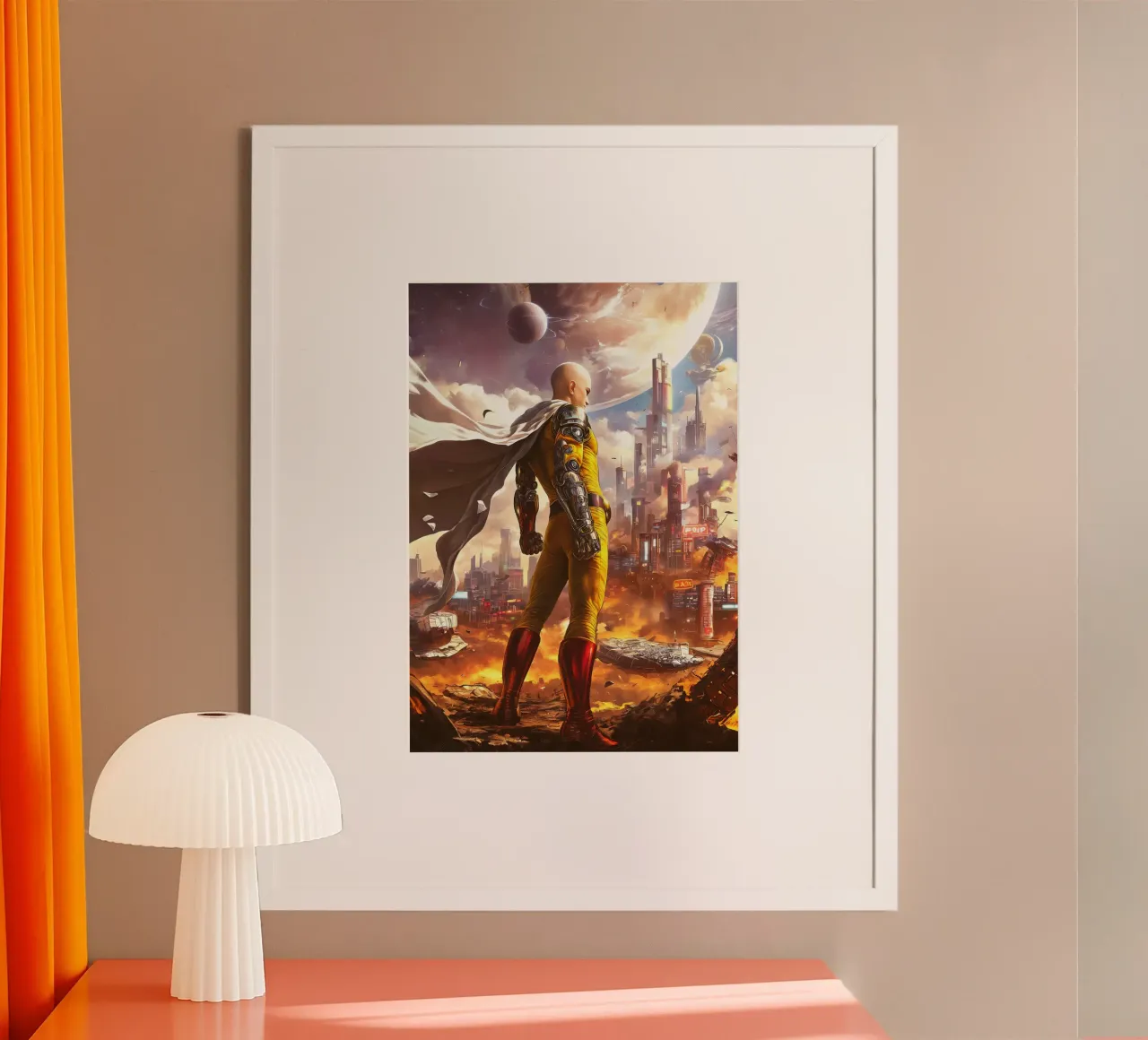 Saitama One Punch Man poster da Stellar Creative