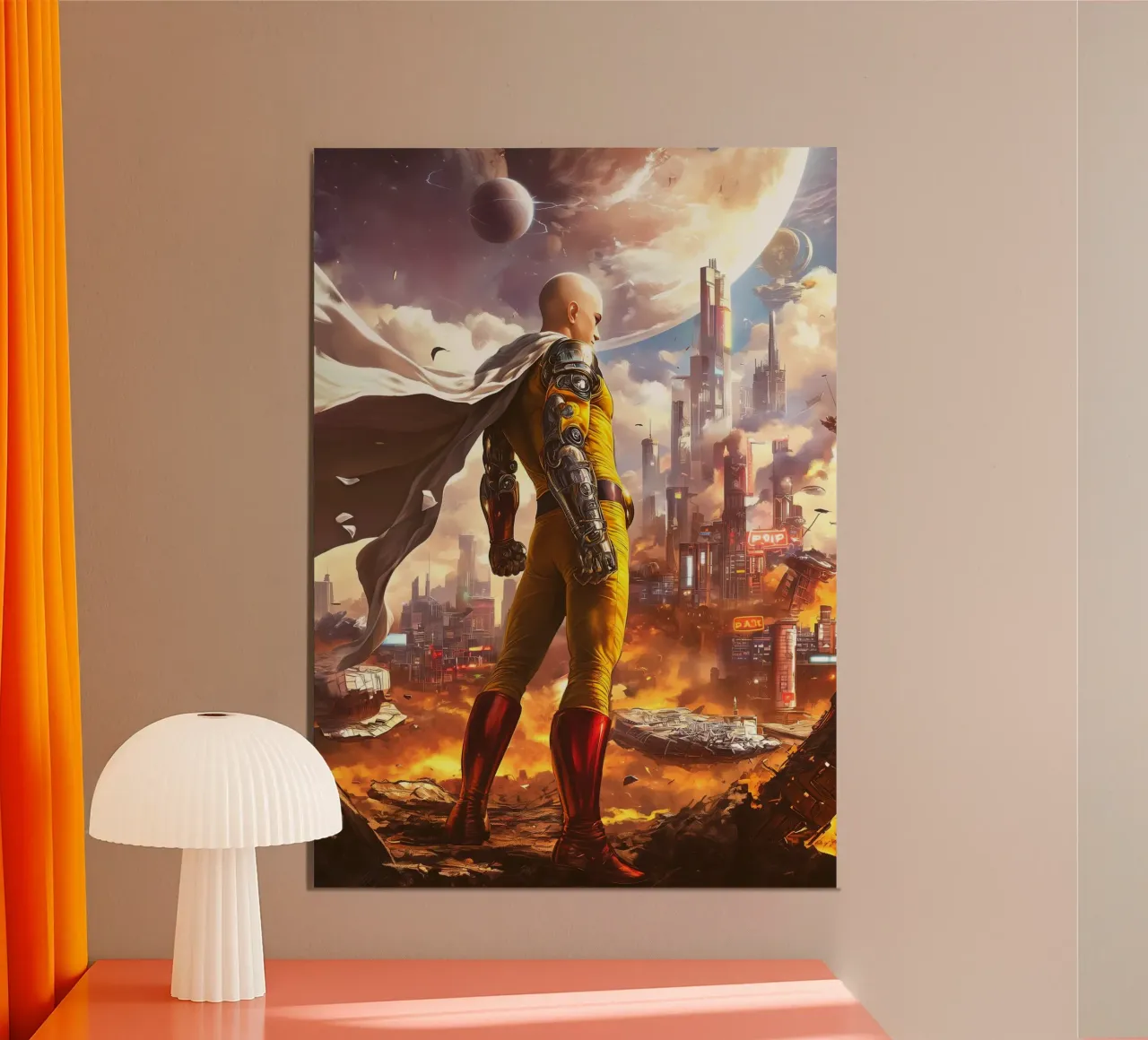 Saitama One Punch Man poster da Stellar Creative