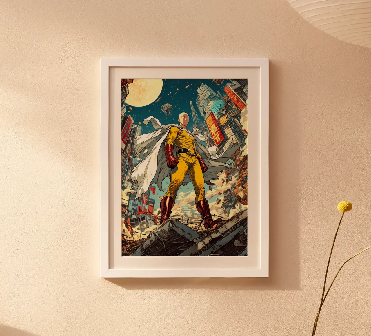 Saitama One Punch Man poster da Stellar Creative