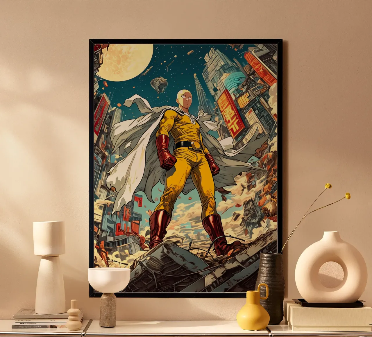 Saitama One Punch Man poster da Stellar Creative