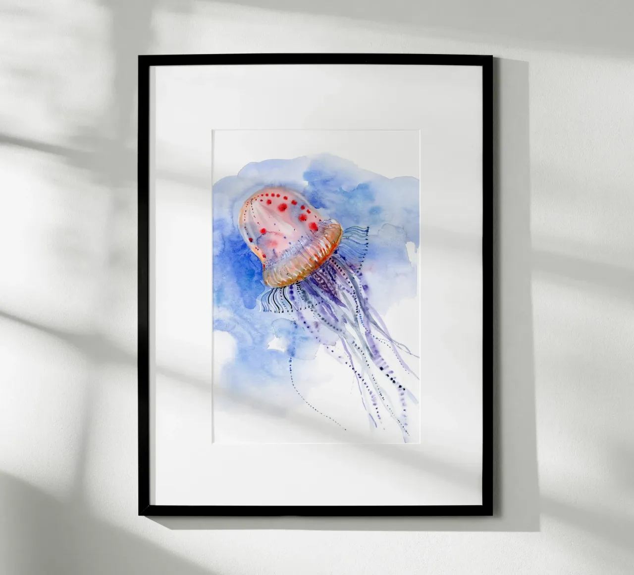 Meduse - immersioni in mare aperto poster con telaio in plastica da Norman Click