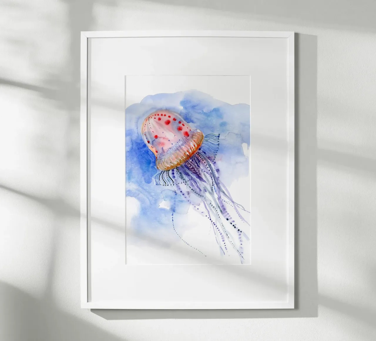 Meduse - immersioni in mare aperto poster con telaio in plastica da Norman Click