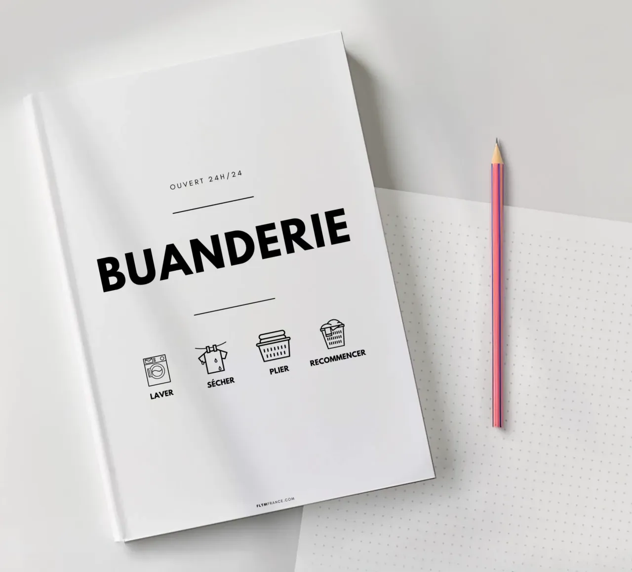 Buanderie notebook by fltmfrance