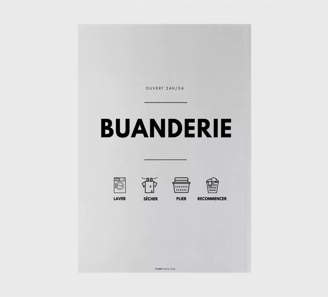 Buanderie notebook by fltmfrance