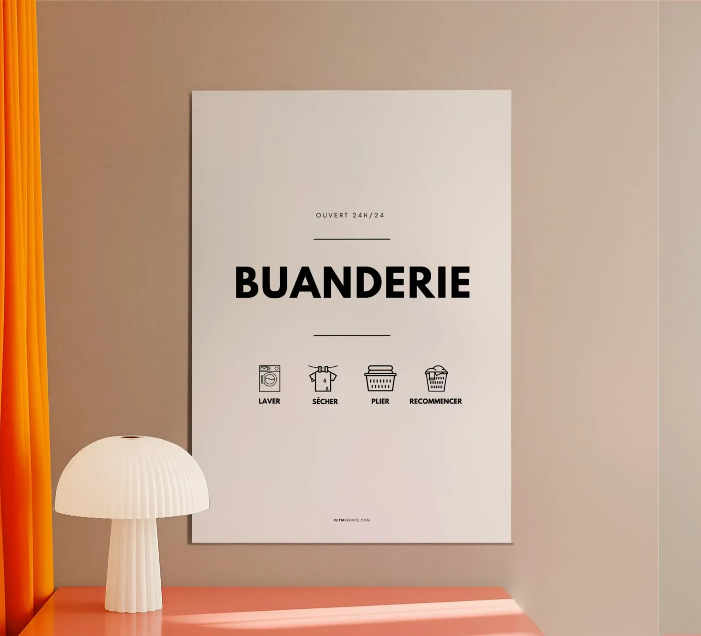 Buanderie poster van fltmfrance