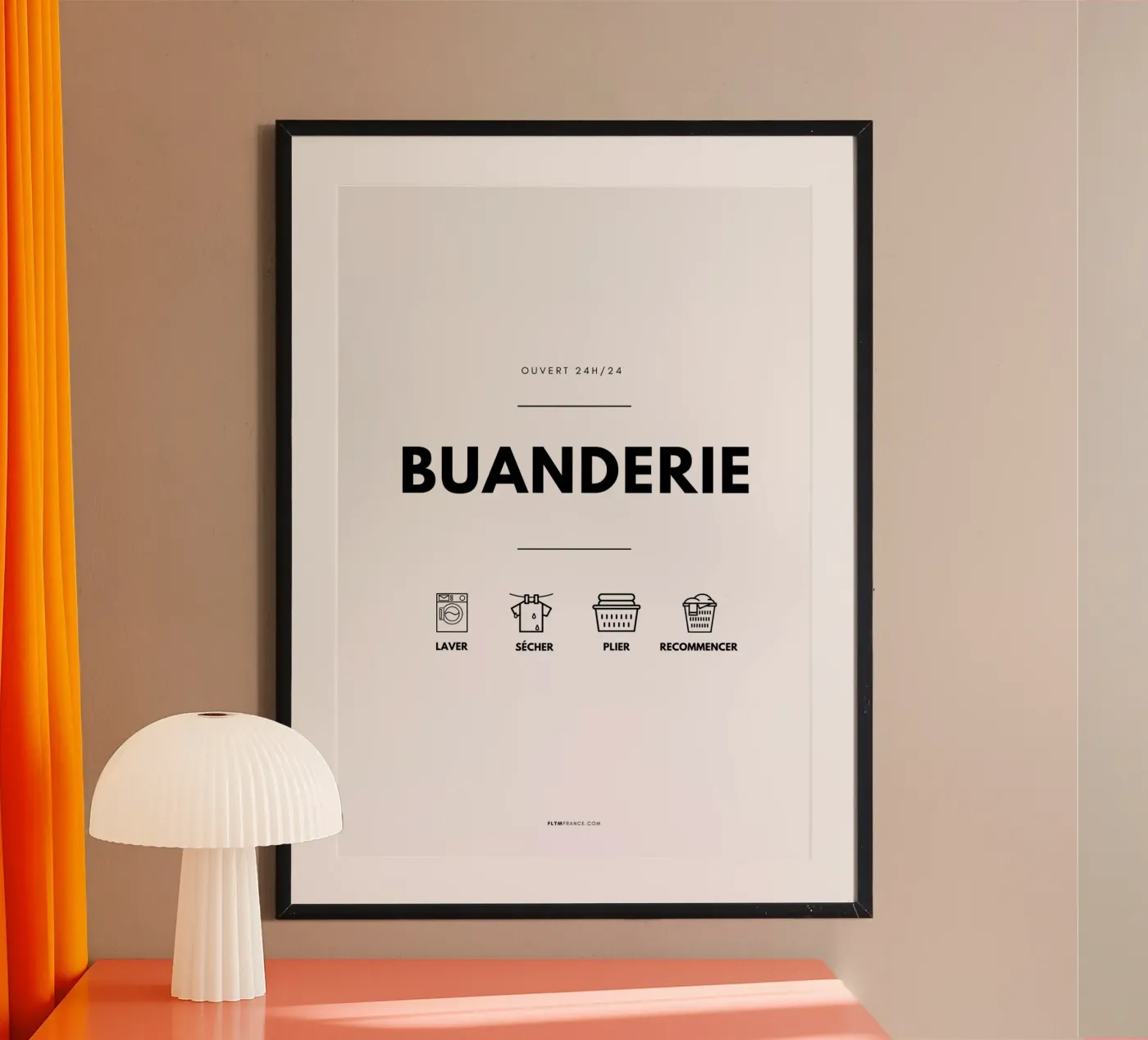 Buanderie poster van fltmfrance