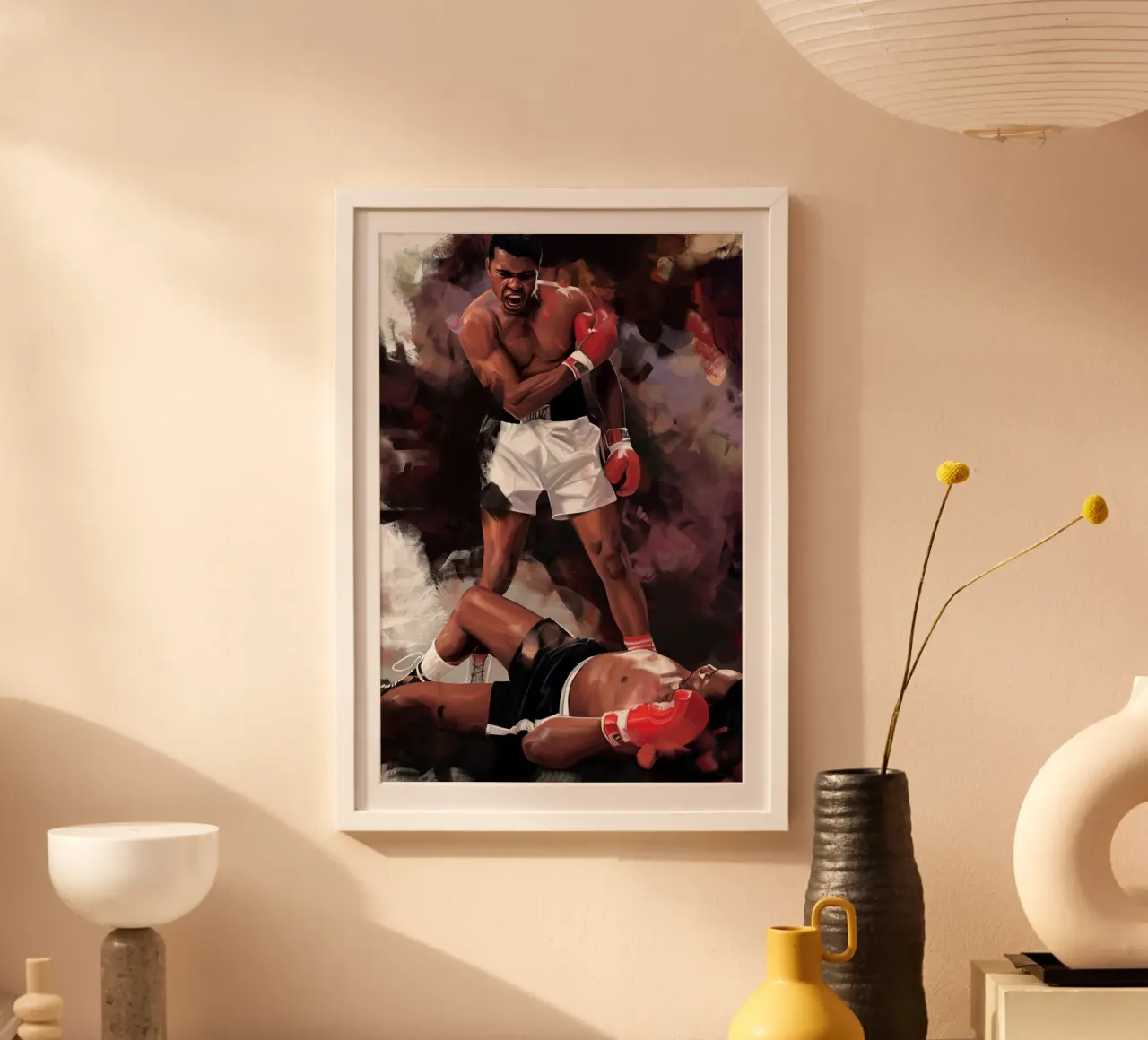 Muhammad Ali I poster con telaio in alluminio da Norman Click