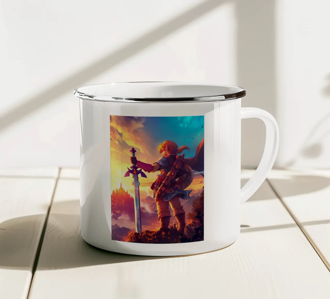 Link La leggenda di Zelda tazza in smalto da Fleur de Lys