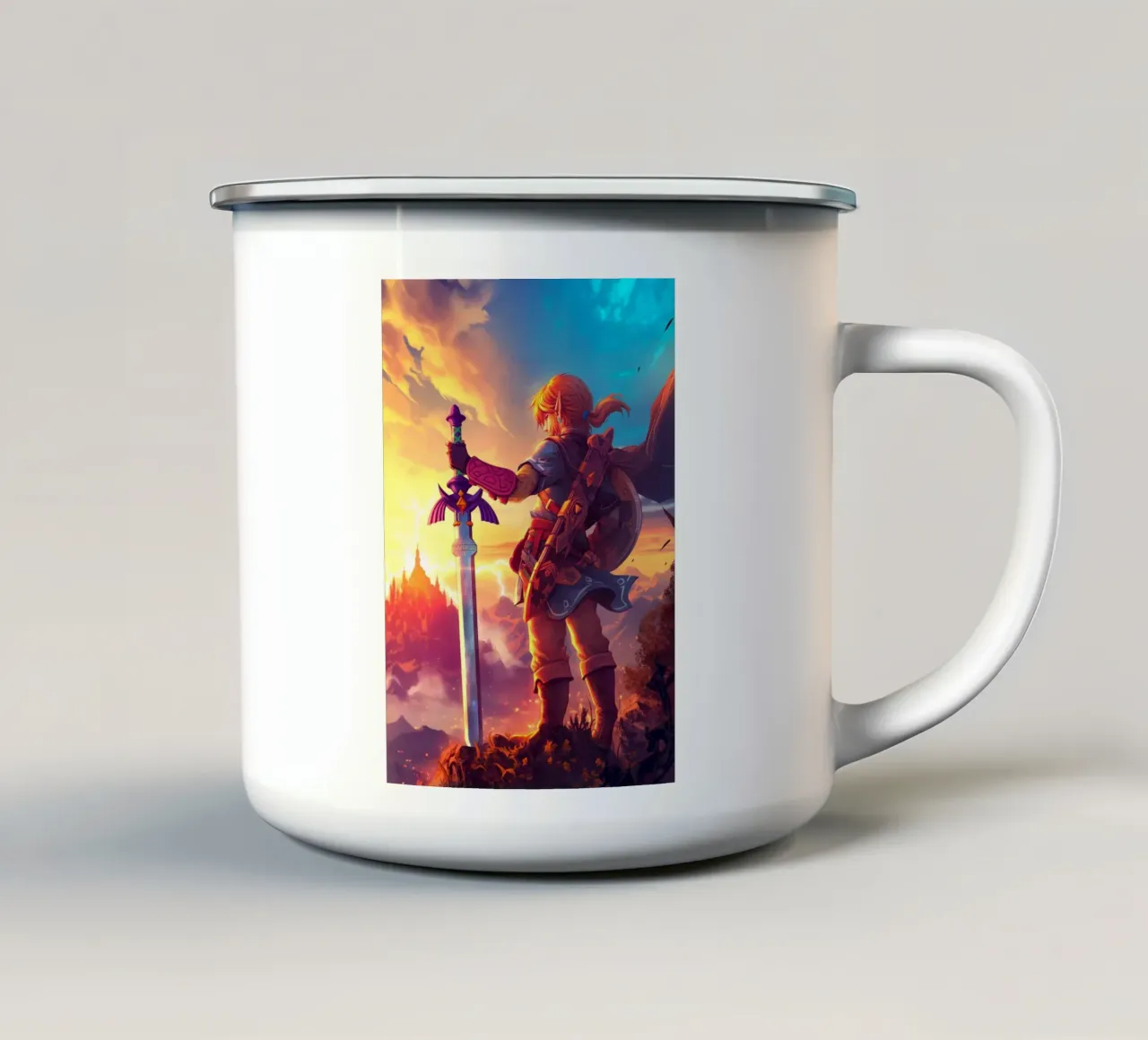 Link La leggenda di Zelda tazza in smalto da Fleur de Lys