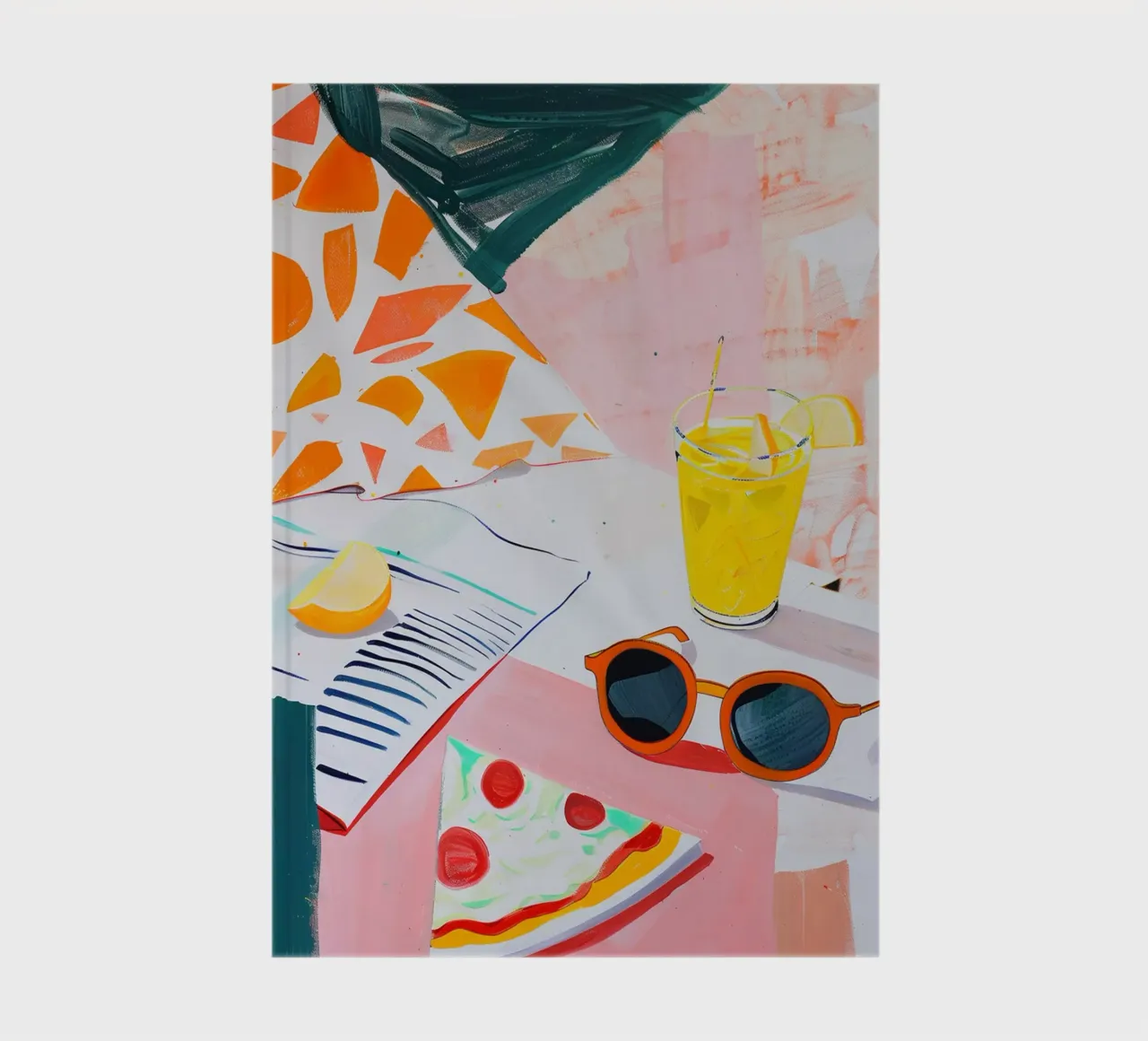 Pizza for breakfast notebook by LeDieg