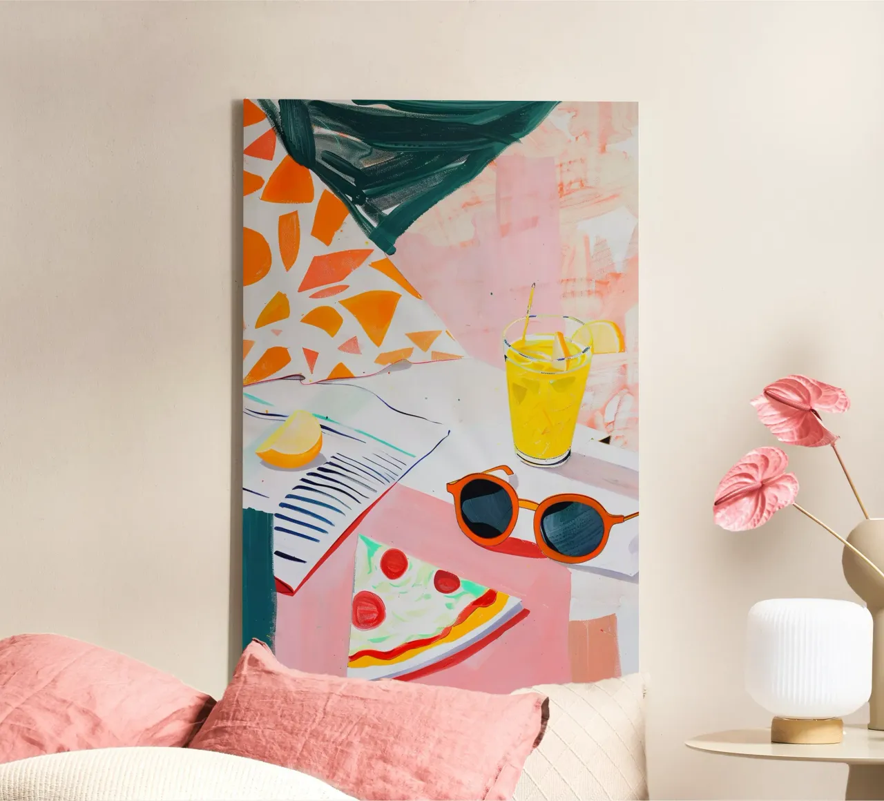 Pizza for breakfast canvas by LeDieg