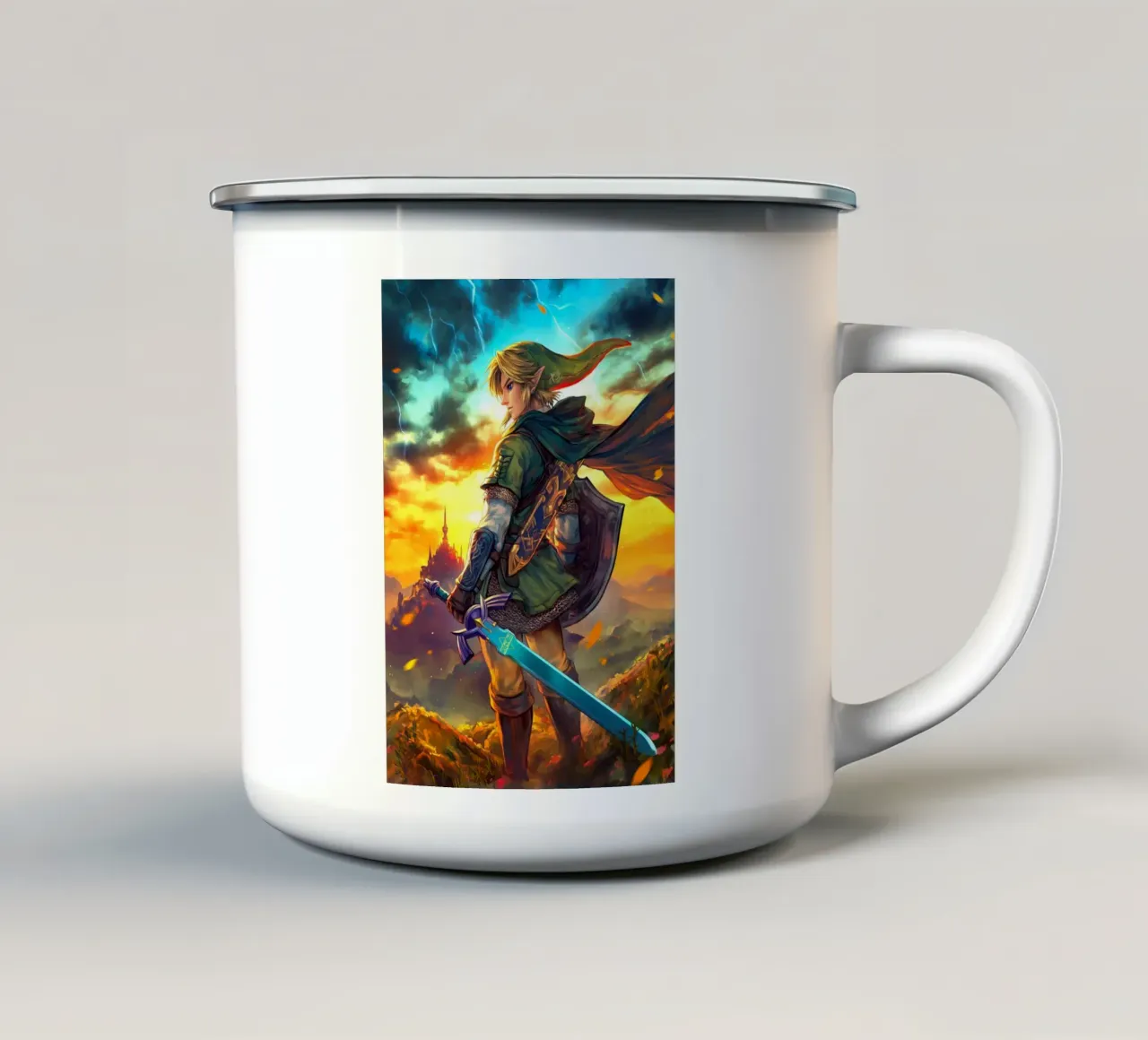 Link La leggenda di Zelda tazza in smalto da Fleur de Lys