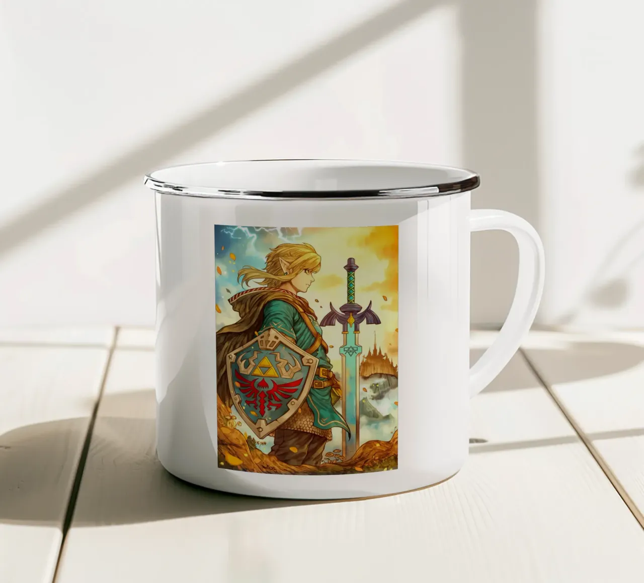 Link La leggenda di Zelda tazza in smalto da Fleur de Lys