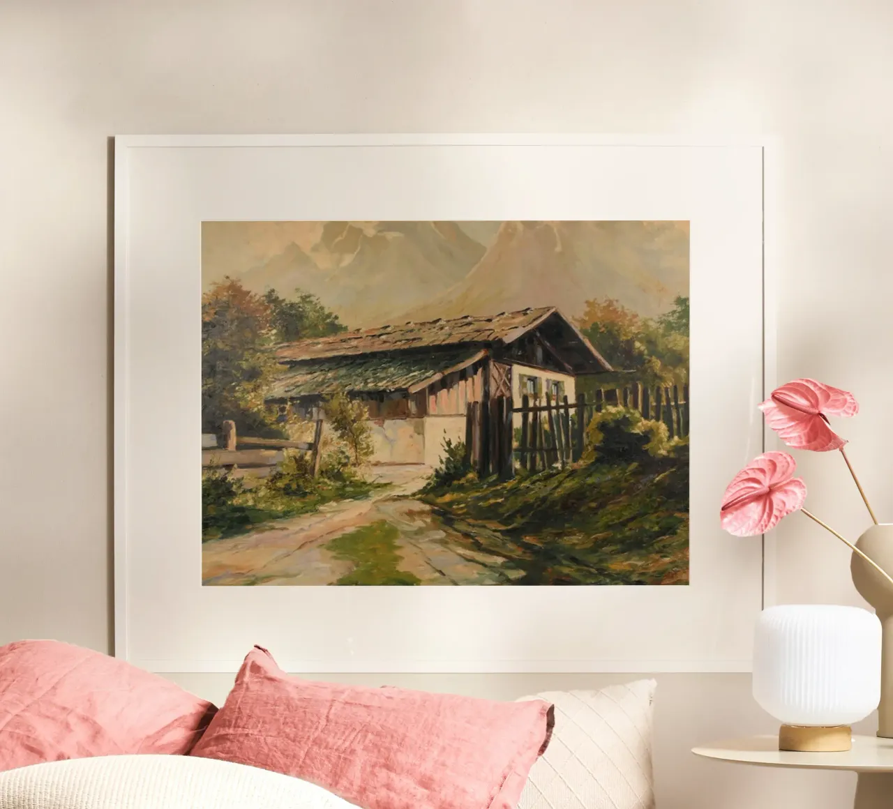 vecchia casa poster con telaio in legno da iding store