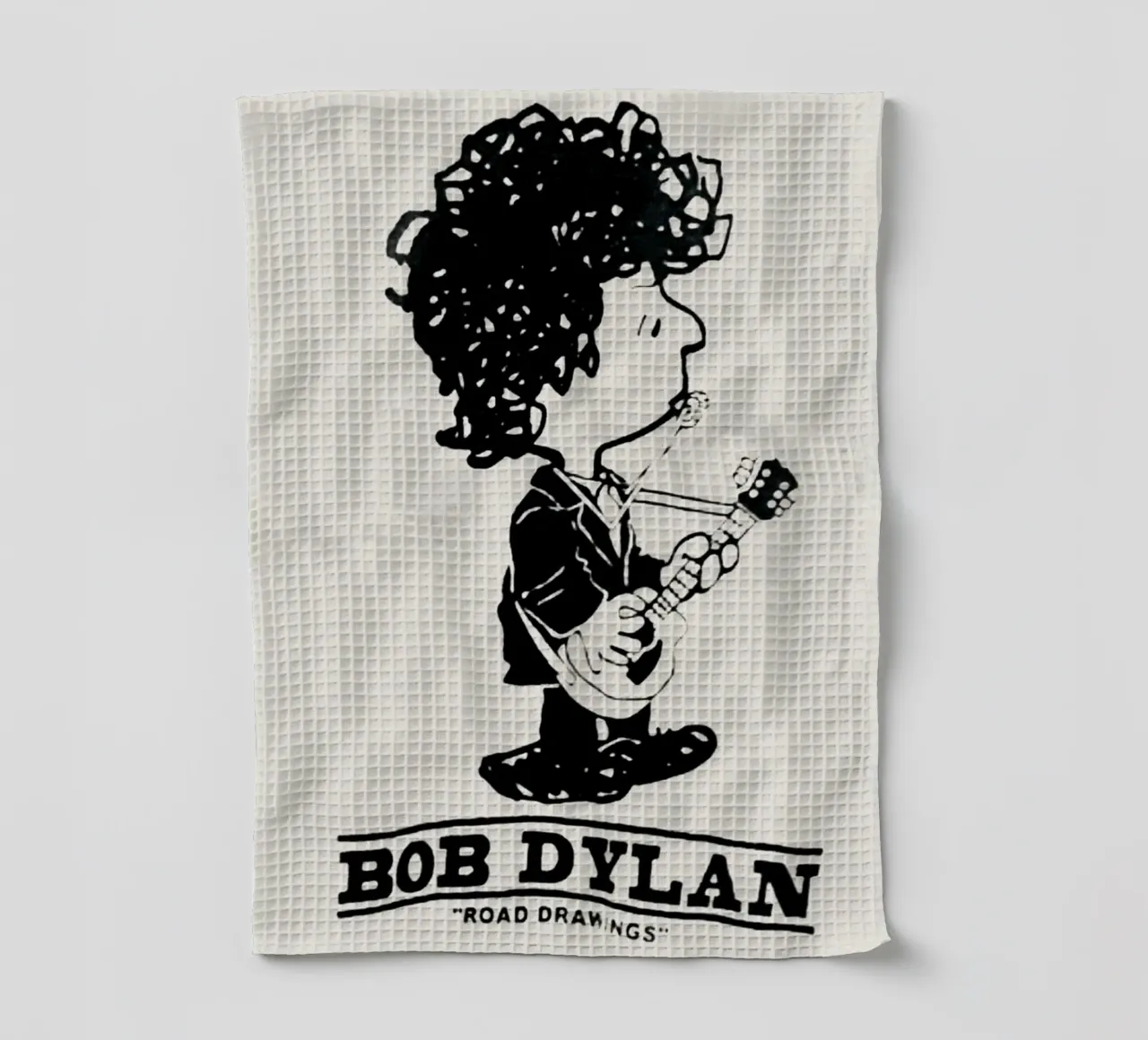 Schaduwen en verwarde melodieën theedoek van xerico