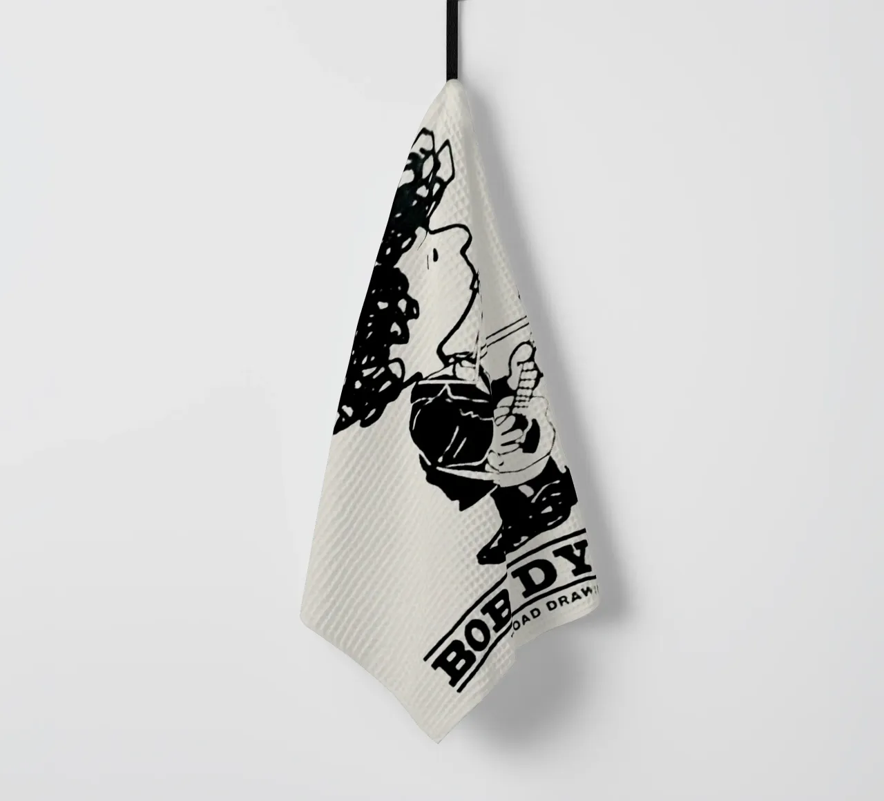 Schaduwen en verwarde melodieën theedoek van xerico