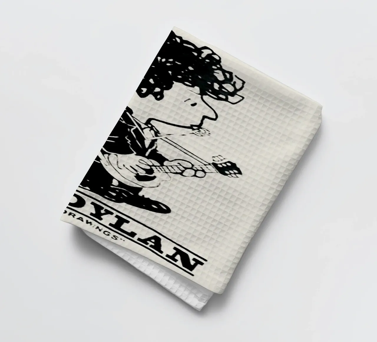 Schaduwen en verwarde melodieën theedoek van xerico