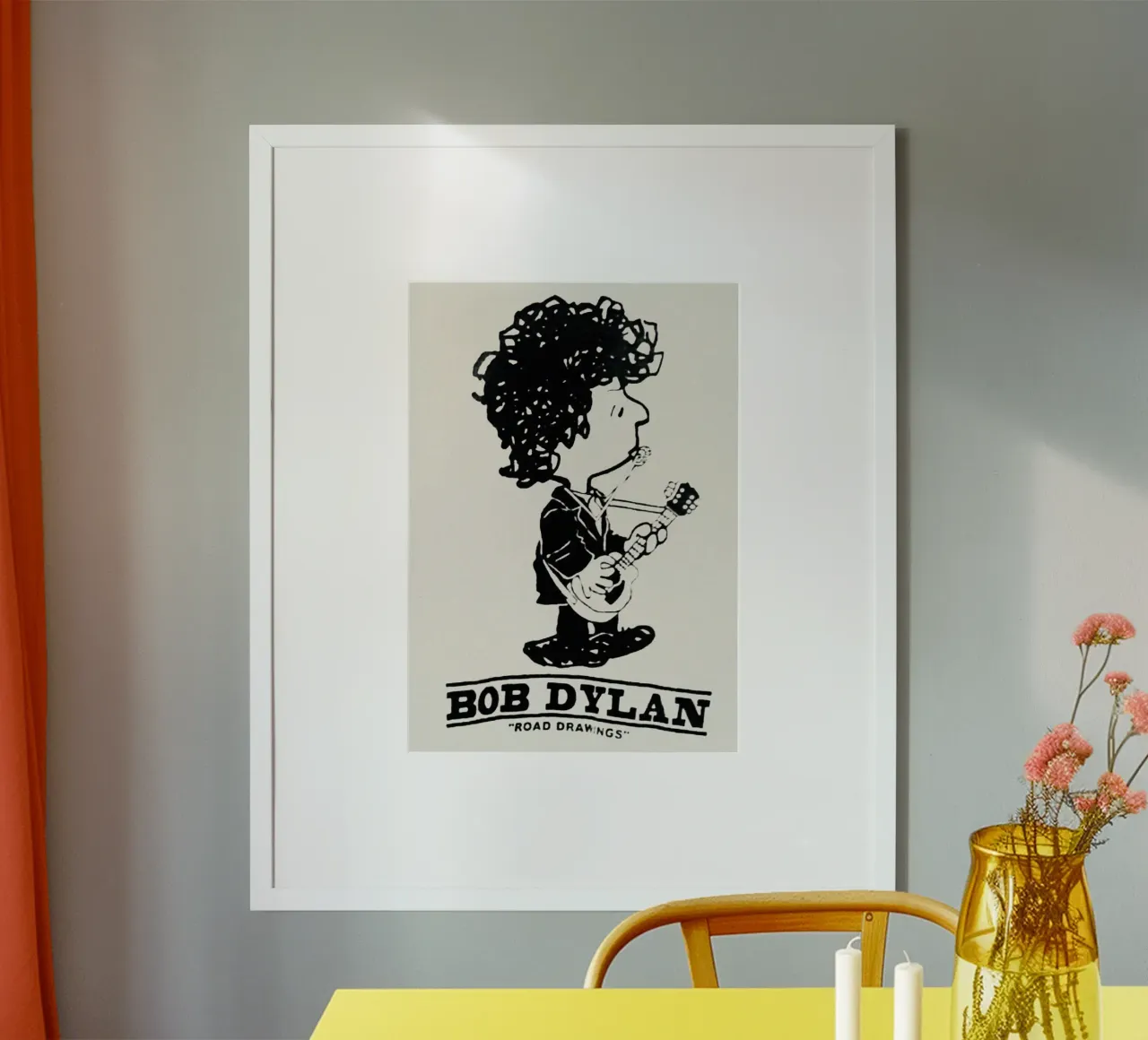 Schaduwen en verwarde melodieën poster met kunststof frame van xerico