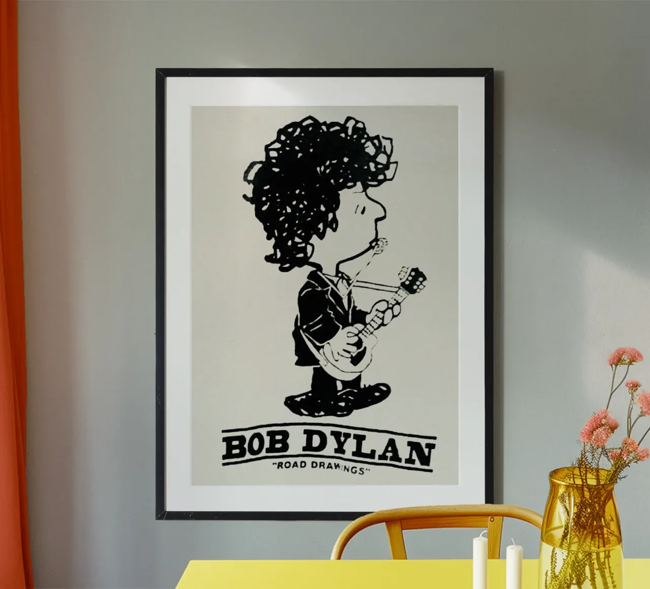 Schaduwen en verwarde melodieën poster met kunststof frame van xerico