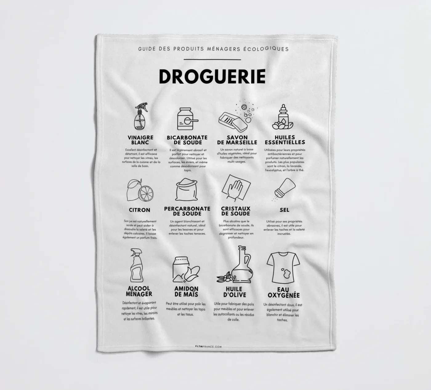 Drogisterij fleecedeken van fltmfrance