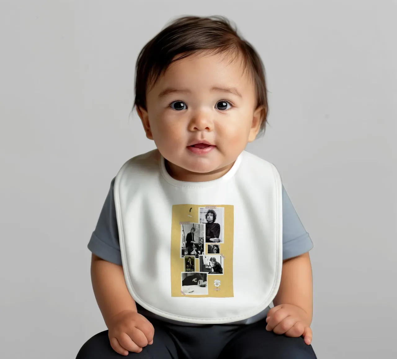 Wind and Strings in Motion baby bib by xerico