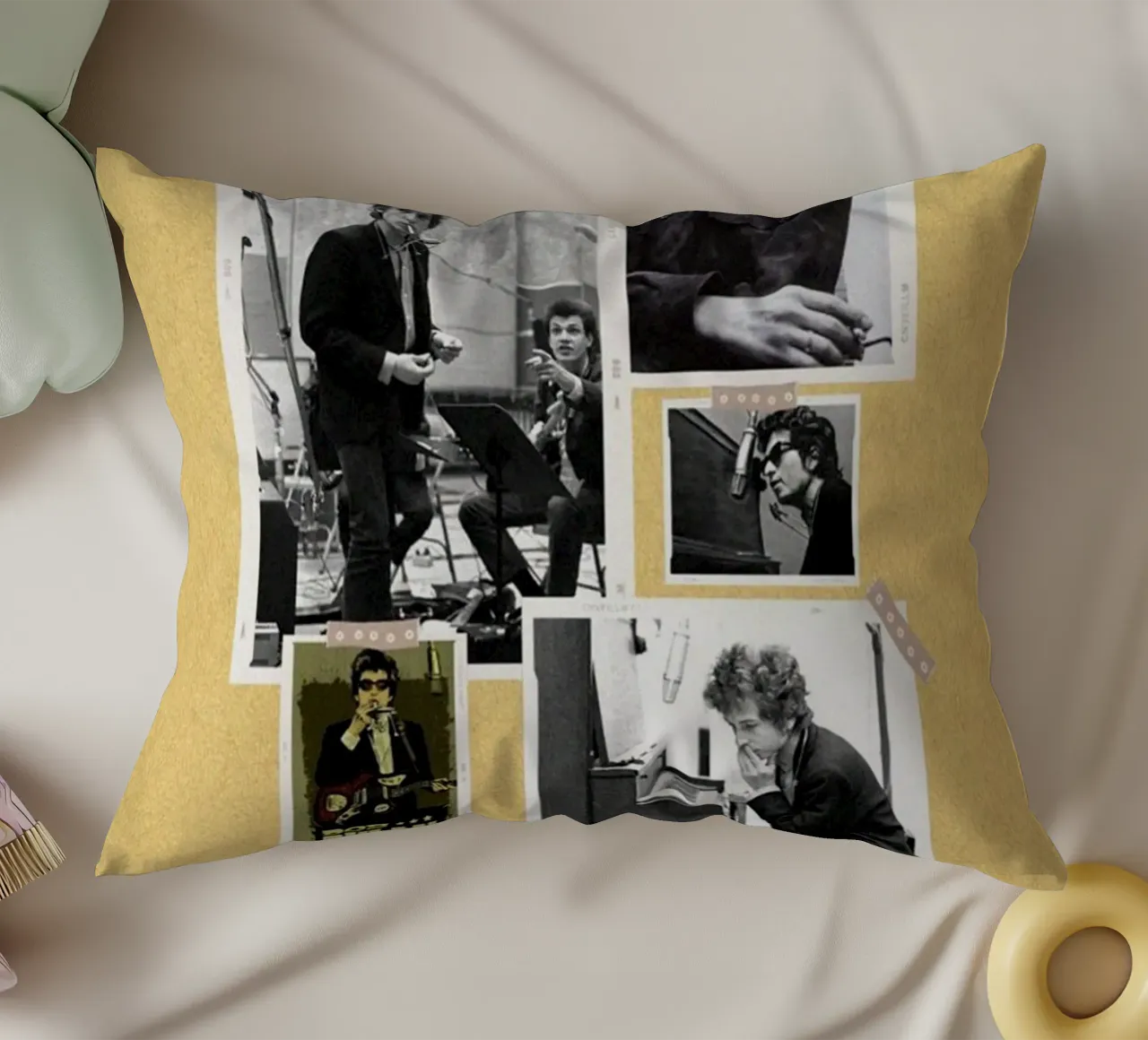 Wind and Strings in Motion decorative cushion by xerico