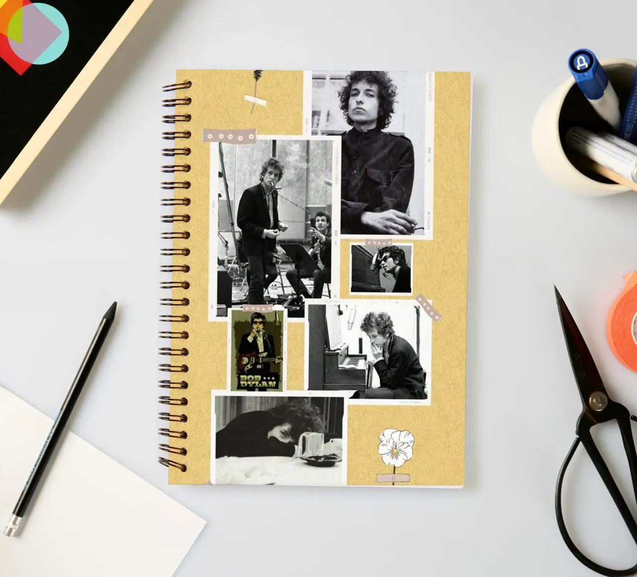 Wind and Strings in Motion spiral notebook by xerico