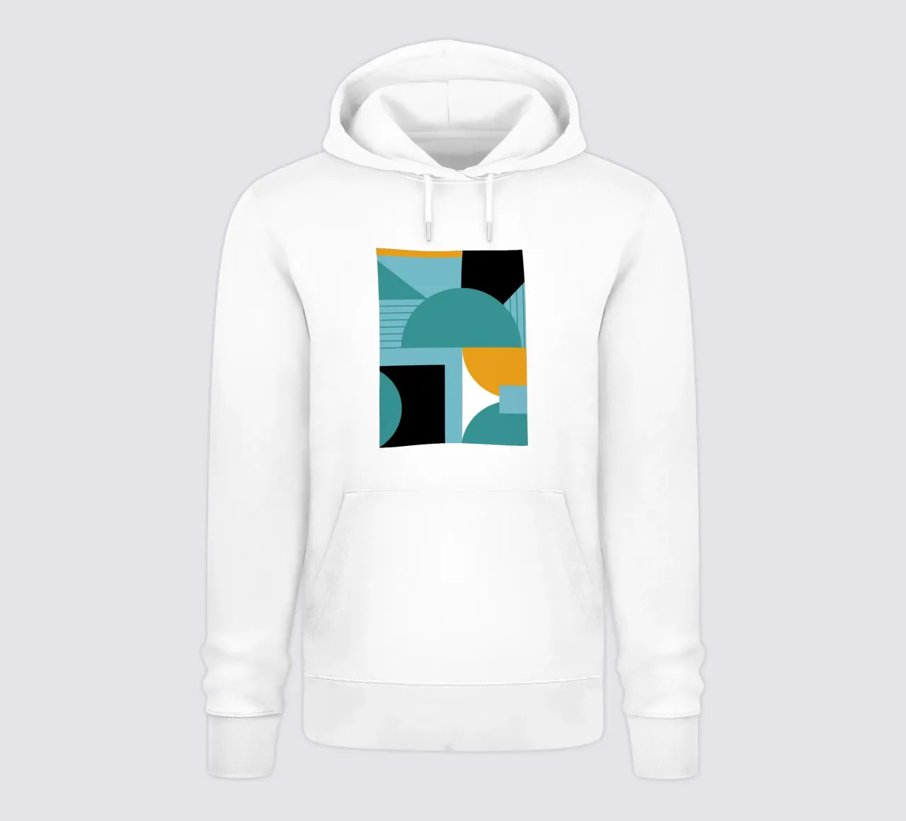 Forme geometriche retro art felpa con cappuccio da Casa Calm