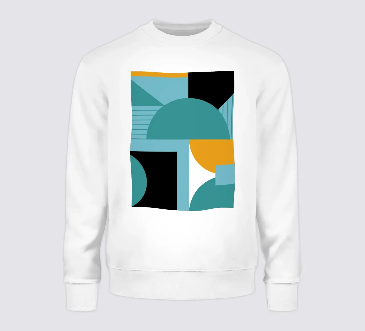 Forme geometriche retro art felpa da Casa Calm