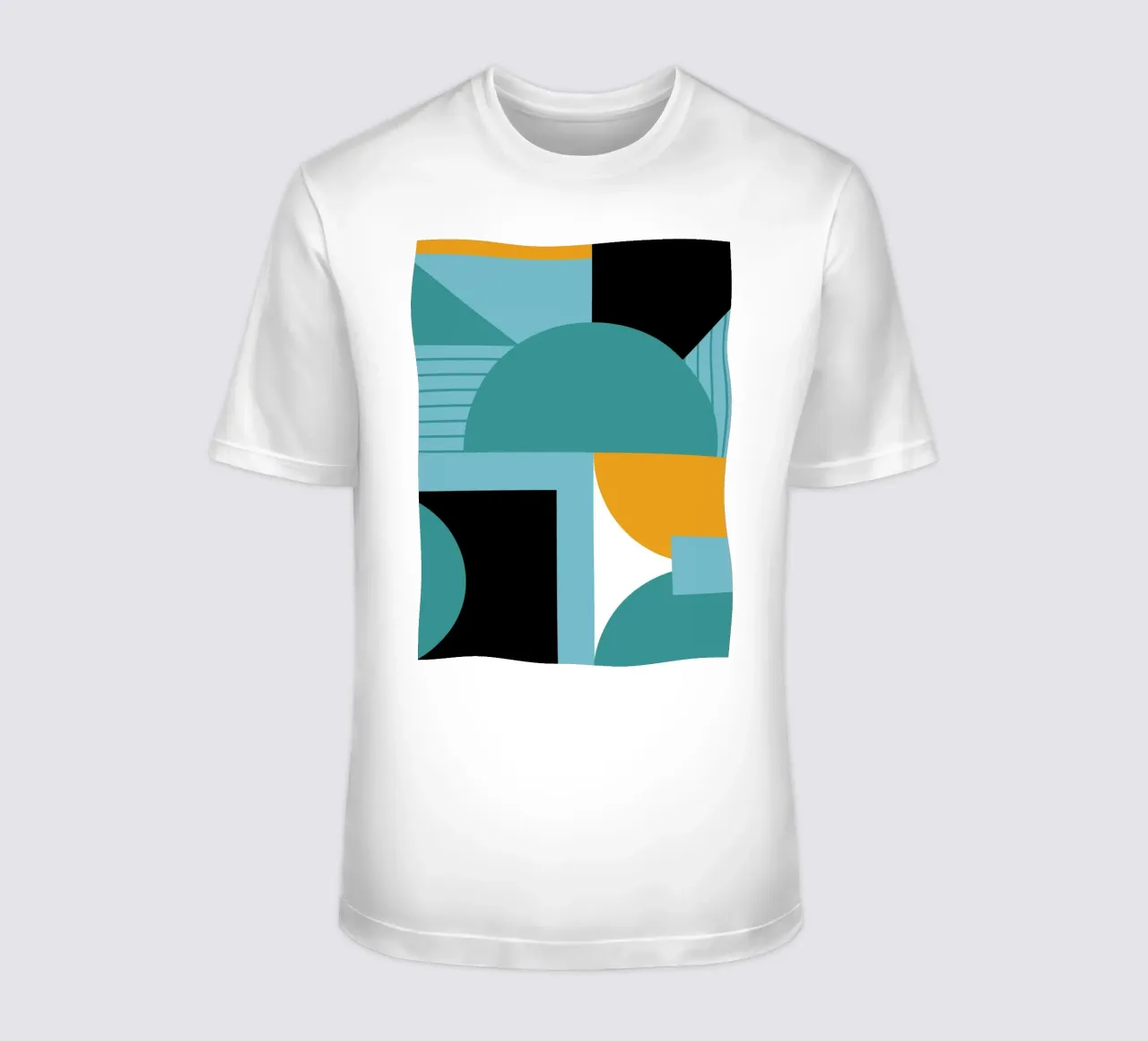 Forme geometriche retro art t-shirt da Casa Calm