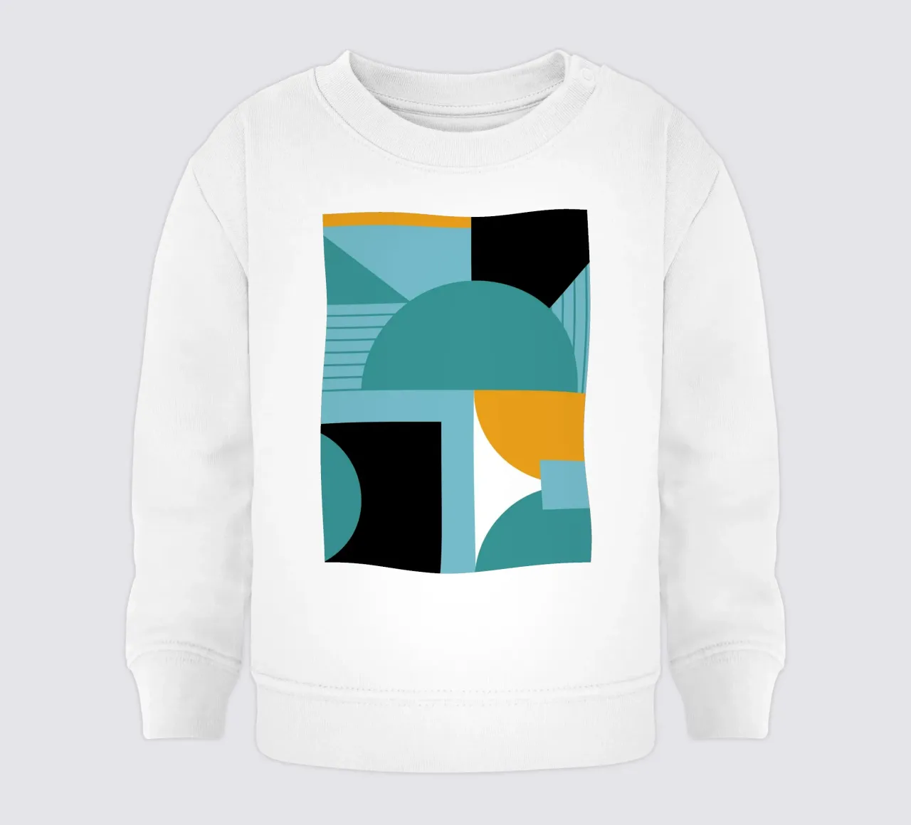 Forme geometriche retro art felpa neonato da Casa Calm