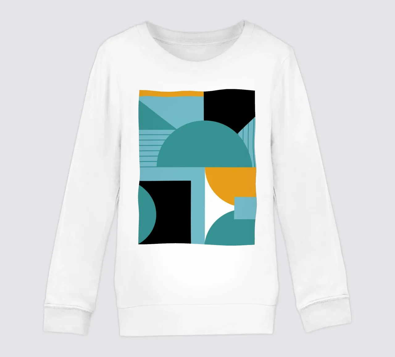 Forme geometriche retro art felpa bambino da Casa Calm