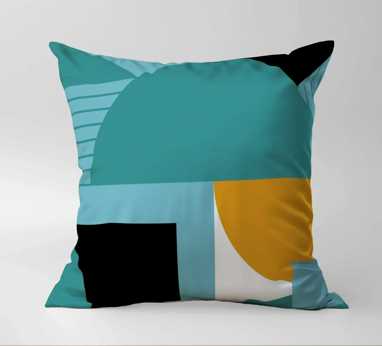 Forme geometriche retro art cuscino da Casa Calm