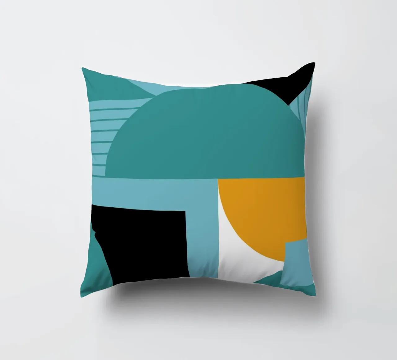 Forme geometriche retro art cuscino da Casa Calm