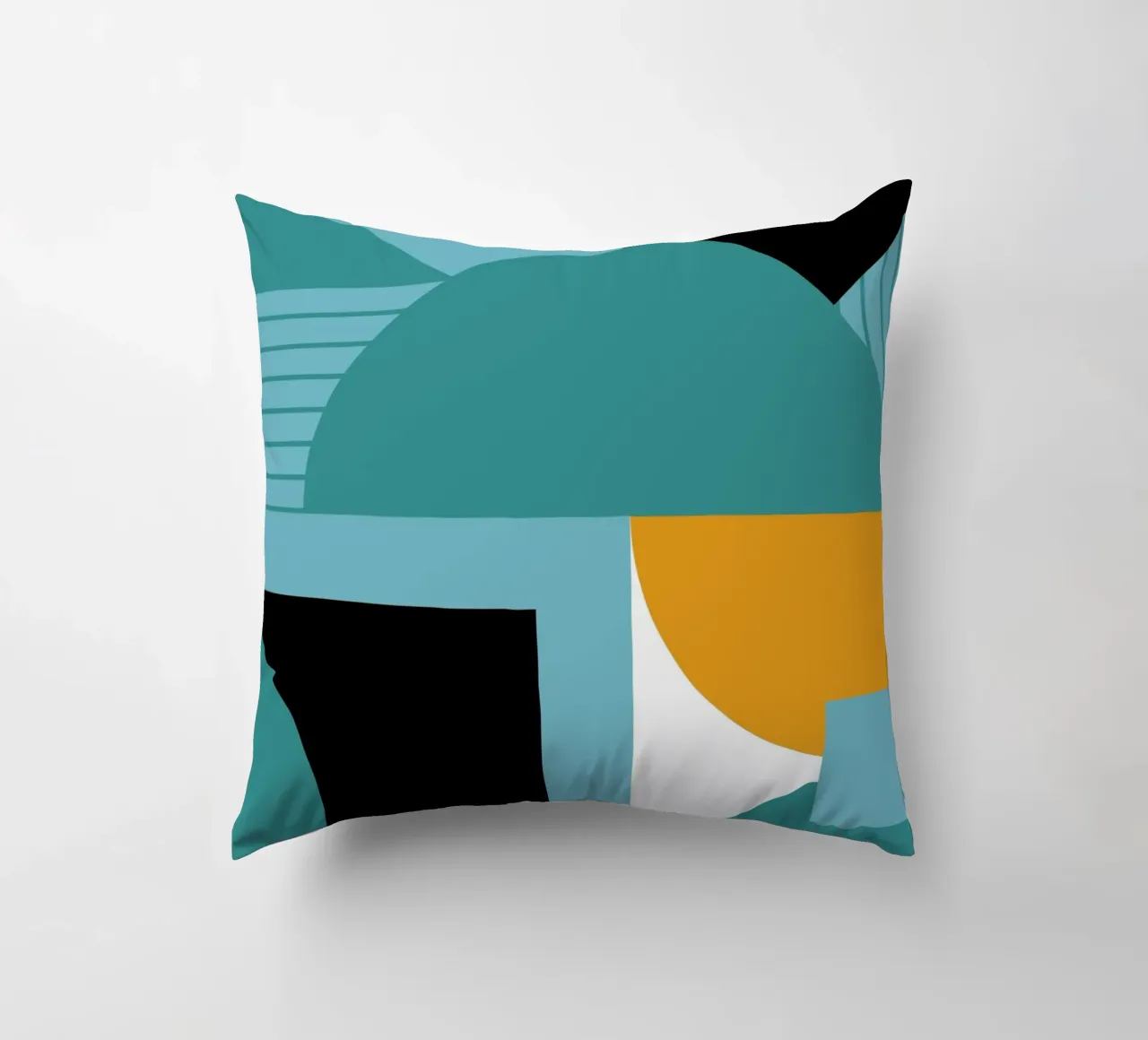 Forme geometriche retro art cuscino da Casa Calm