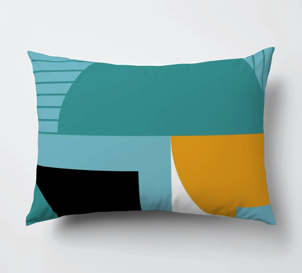 Forme geometriche retro art cuscino da Casa Calm