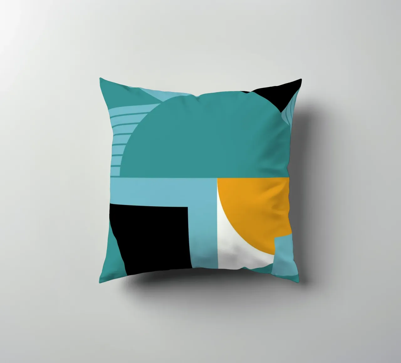 Forme geometriche retro art cuscino da Casa Calm
