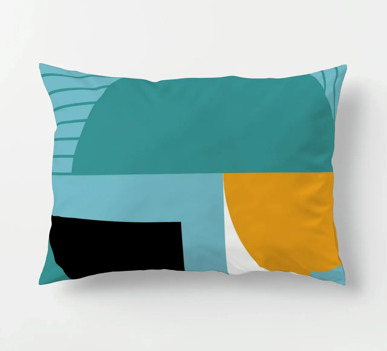 Forme geometriche retro art cuscino da Casa Calm