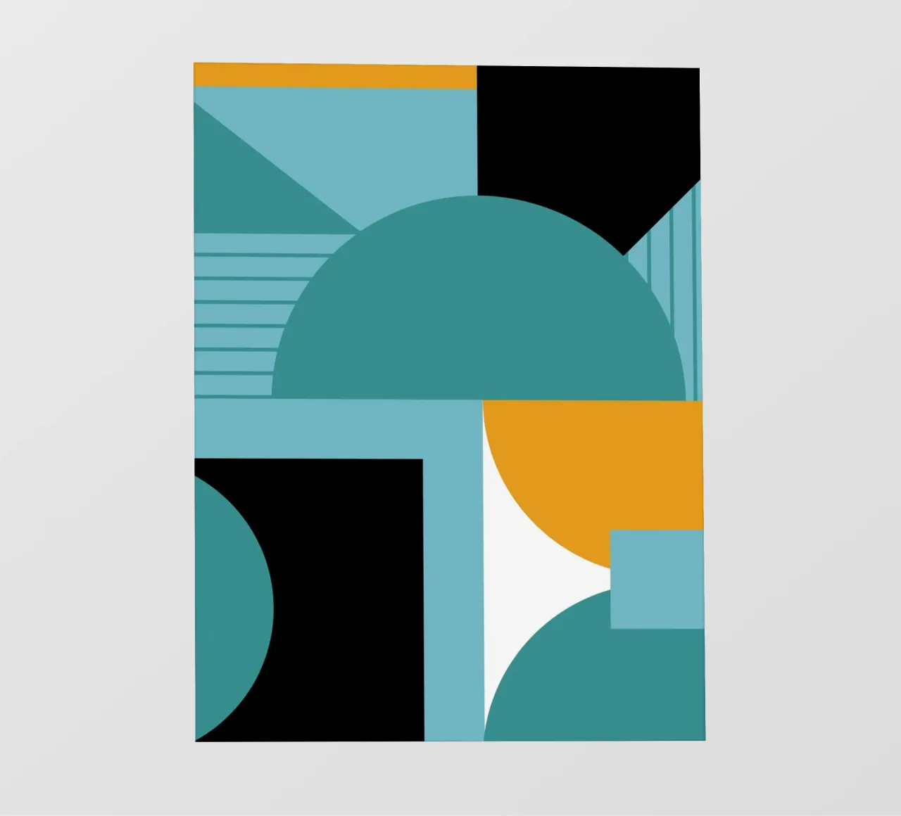 Forme geometriche retro art pellicola backlit da Casa Calm
