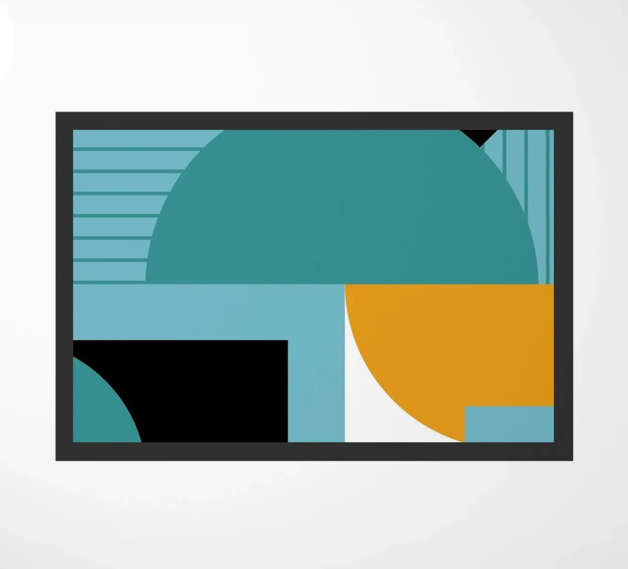 Forme geometriche retro art zerbino da Casa Calm