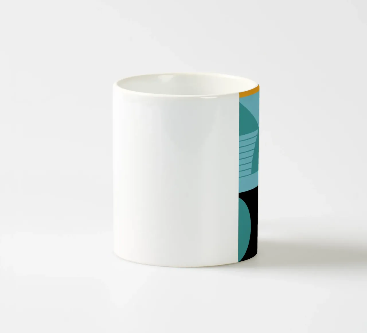 Forme geometriche retro art tazza in ceramica da Casa Calm