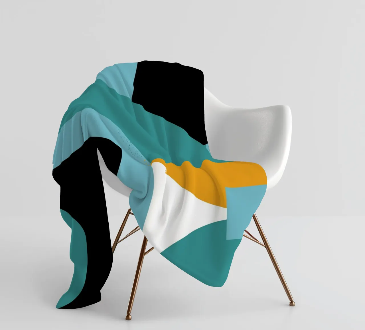 Forme geometriche retro art coperta in pile da Casa Calm