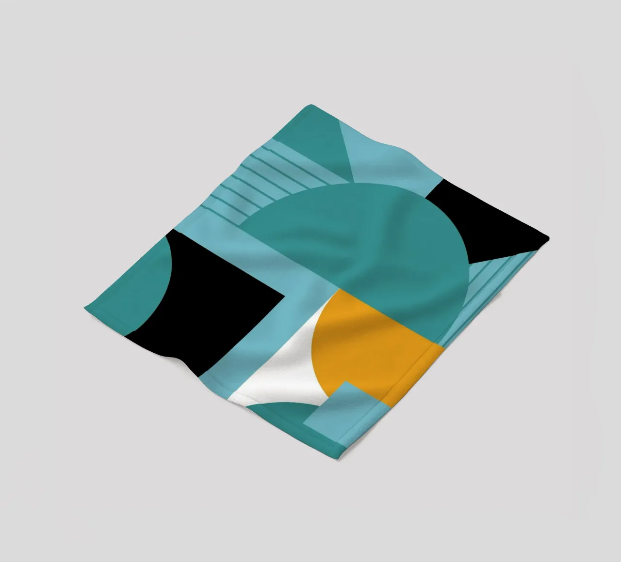 Forme geometriche retro art coperta in pile da Casa Calm