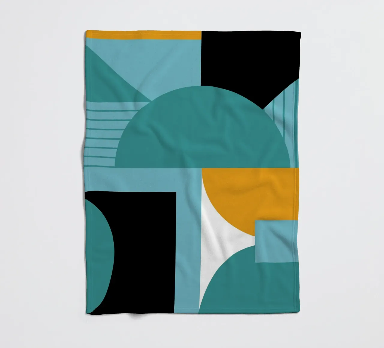 Forme geometriche retro art coperta in pile da Casa Calm